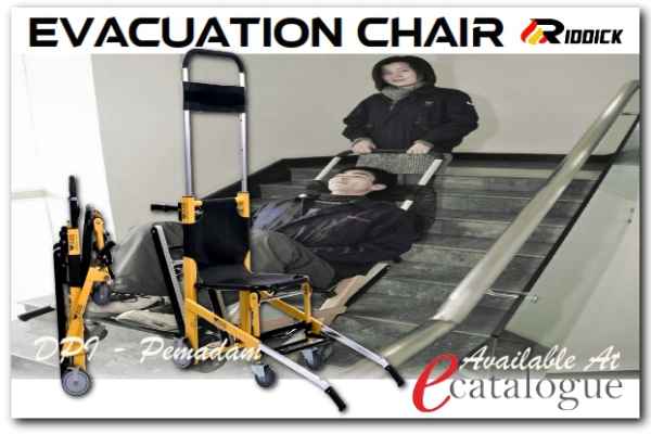 kursi evakuasi riddick evac chair