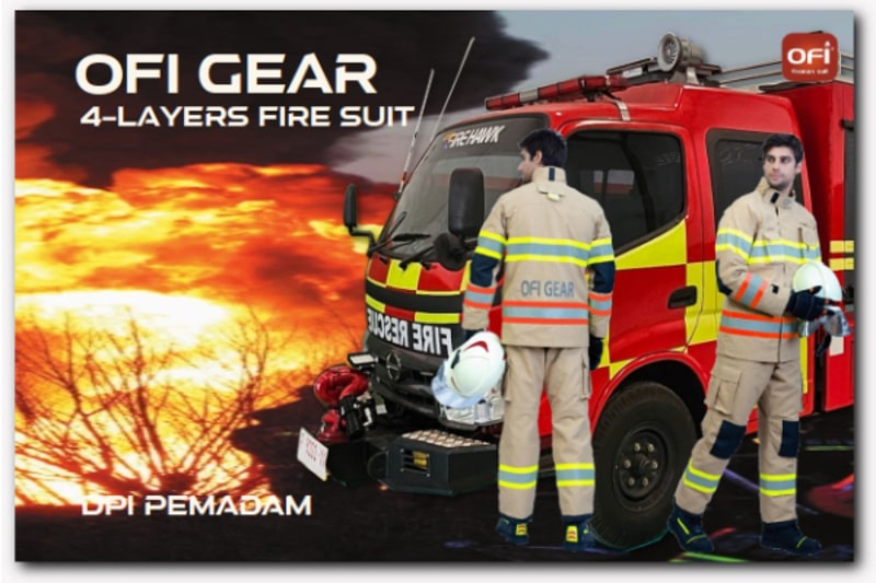 baju tahan panas damkar petugas pemadam