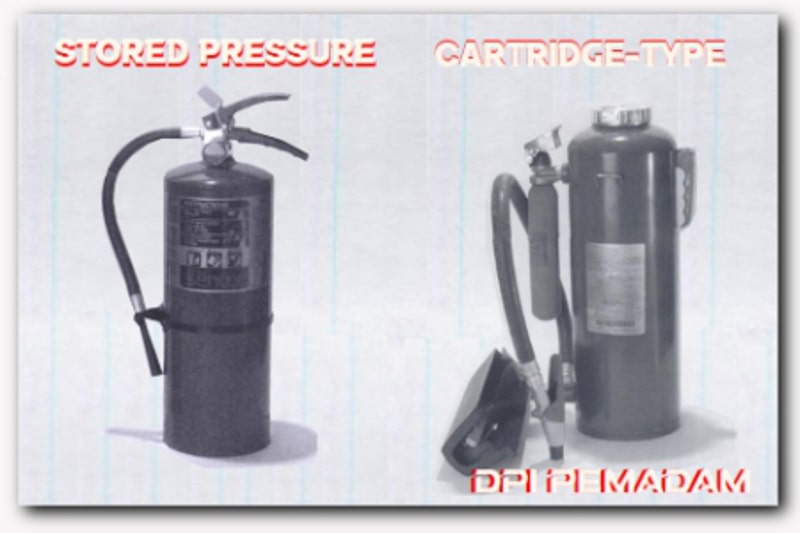 Perbedaan APAR Cartridge dan Stored Pressure