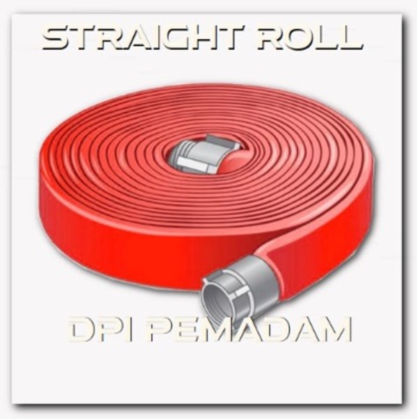 Penggulungan Selang model Straight Roll