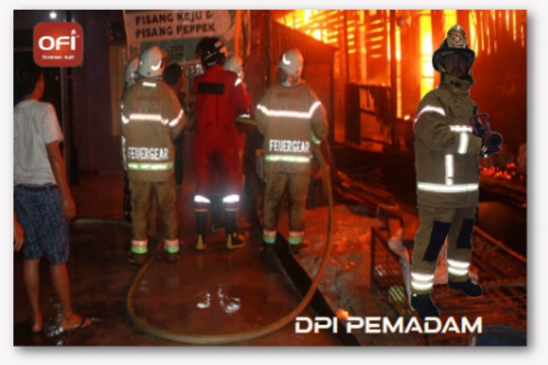 Visibilitas Reflektif Baju Tim Pemadam