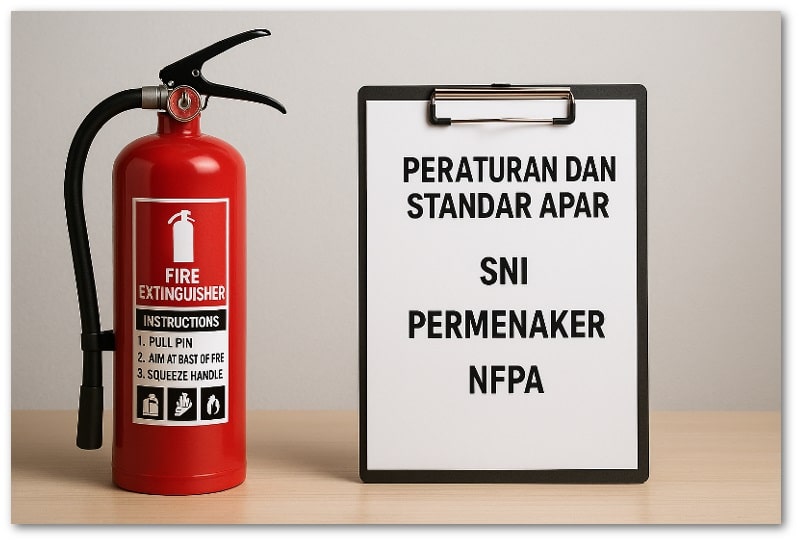 Peraturan dan Standar APAR di Indonesia (SNI, Permenaker, dan NFPA)