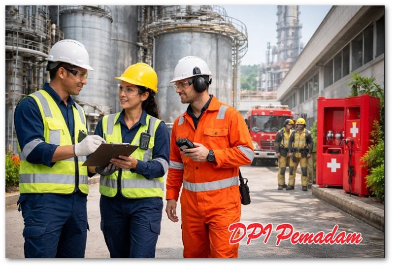 Solusi proteksi kebakaran dan keselamatan kerja untuk industri dan fasilitas publik.